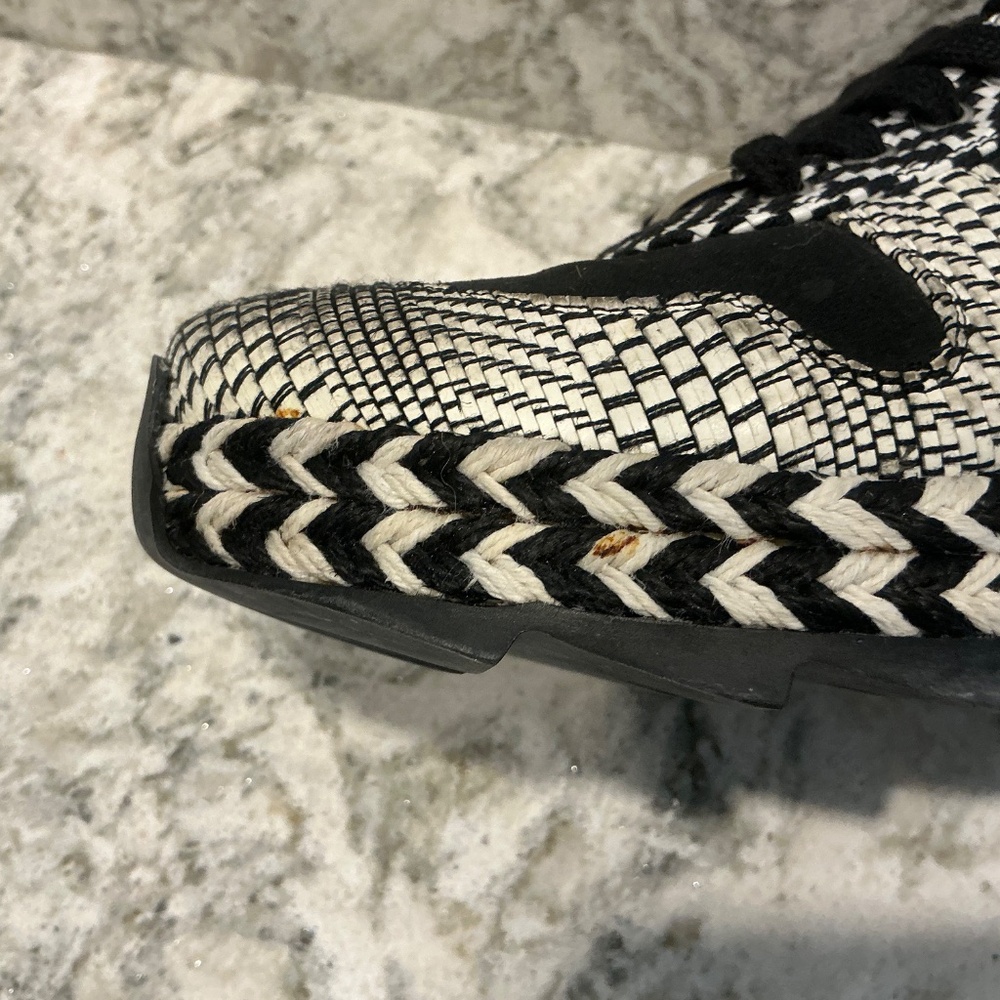 STELLA McCARTNEY White & Black Chunky Sneakers Size 35 - Picture 11 of 16